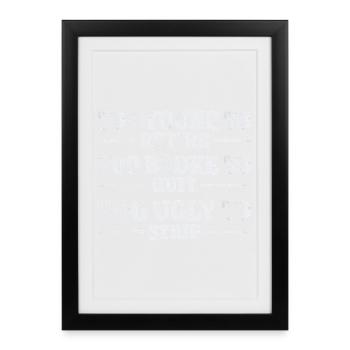 Design Humor Work - Too Young To Retire - Framed poster (27 × 37 cm) - black - Front