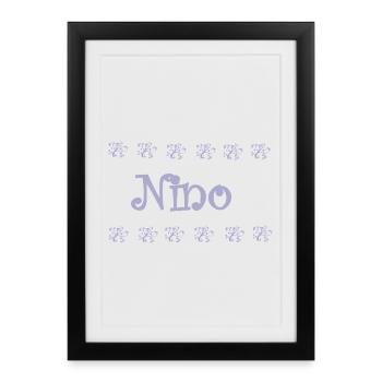 Nino Lavender and Lace - Framed poster (27 × 37 cm) - black - Front