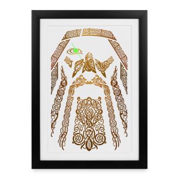 Viking - Affiche encadrée (27 × 37 cm) - noir - Devant