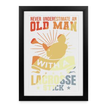 Lacrosse Grandfather - Framed poster (27 × 37 cm) - black - Front