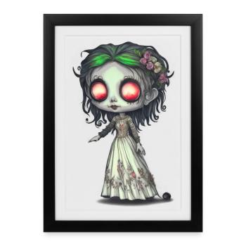 La Fiancée zombie - Affiche encadrée (27 × 37 cm) - noir - Devant