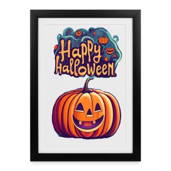 Halloween - Framed poster (27 × 37 cm) - black - Front