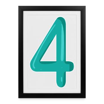 4 - Framed poster (27 × 37 cm) - black - Front