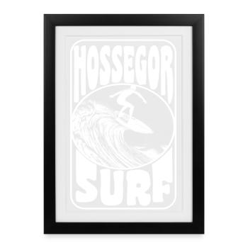 HOSSEGOR - Affiche encadrée (27 × 37 cm) - noir - Devant