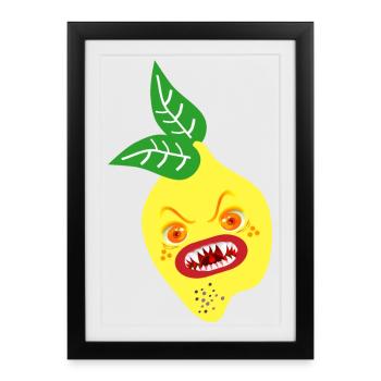 HALLOWEEN COSTUME LEMON - Framed poster (27 × 37 cm) - black - Front