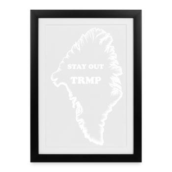 Groenland - Affiche encadrée (27 × 37 cm) - noir - Devant