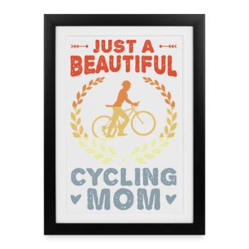 Écrou de vélo - Affiche encadrée (27 × 37 cm) - noir - Devant