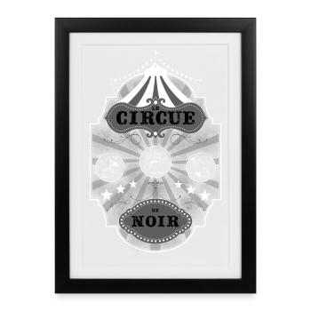 Le Circue de Noir - Framed poster (27 × 37 cm) - black - Front