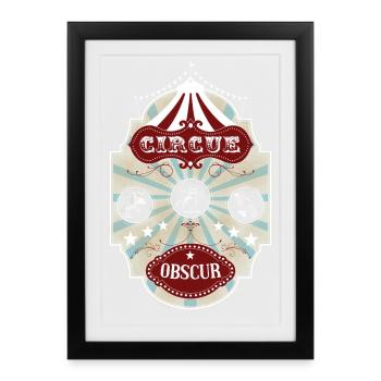 Cirque obscur - Affiche encadrée (27 × 37 cm) - noir - Devant