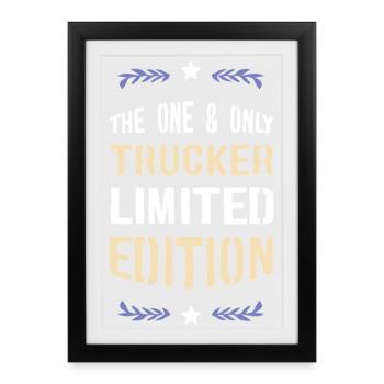 One&Only Trucker Limited Edition - Framed poster (27 × 37 cm) - black - Front