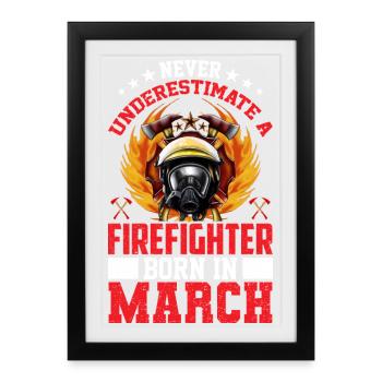 Fire Brigade Birthday March - Framed poster (27 × 37 cm) - black - Front