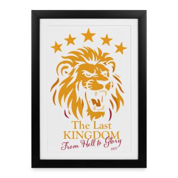 Le Lion du Dernier Royaume de l’Enfer à la Gloire - Affiche encadrée (27 × 37 cm) - noir - Devant