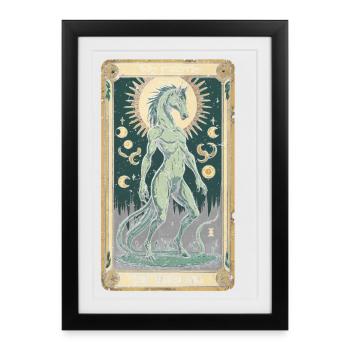 Les créatures mythologiques de Tikbalang - Affiche encadrée (27 × 37 cm) - noir - Devant