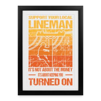 Electronics Technician Electrician Gifts - Framed poster (27 × 37 cm) - black - Front