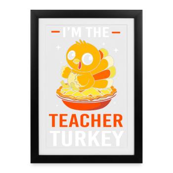 Teacher Thanksgiving Teacher - Framed poster (27 × 37 cm) - black - Front