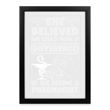 Pharmacist Pharmaceutical Technical - Framed poster (27 × 37 cm) - black - Front