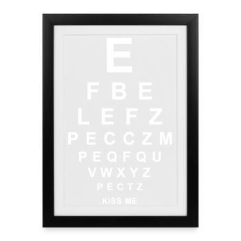 Eye Test - Kiss Me - Framed poster (27 × 37 cm) - black - Front
