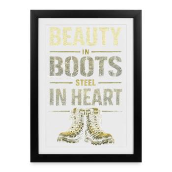 Femmes soldats Femmes soldats - Affiche encadrée (27 × 37 cm) - noir - Devant