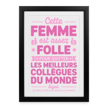 Departure Co-worker New Job Retirement - Framed poster (27 × 37 cm) - black - Front