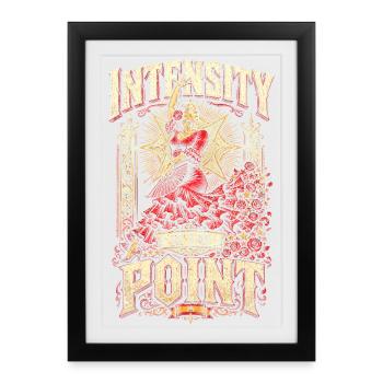 L’intensité flamenco est le but - Affiche encadrée (27 × 37 cm) - noir - Devant