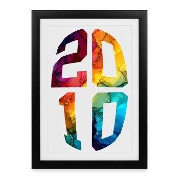 16 ANS 2010 16E ANNIVERSAIRE - Affiche encadrée (27 × 37 cm) - noir - Devant