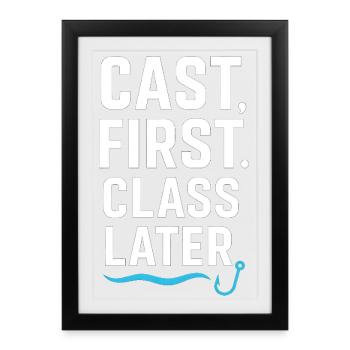 Cast First Class Later - Framed poster (27 × 37 cm) - black - Front