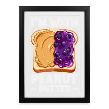 Peanut Butter & Jam Partner Look Design - Framed poster (27 × 37 cm) - black - Front