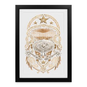 Rodeo American - Affiche encadrée (27 × 37 cm) - noir - Devant