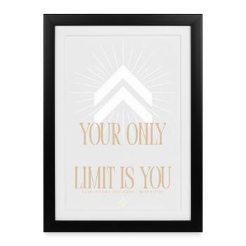 Votre Seule Limite: Vous - Affiche encadrée (27 × 37 cm) - noir - Devant