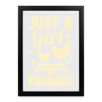 Élevage de coqs, volaille, poulet - Affiche encadrée (27 × 37 cm) - noir - Devant