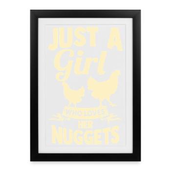Élevage de coqs, volaille, poulet - Affiche encadrée (27 × 37 cm) - noir - Devant
