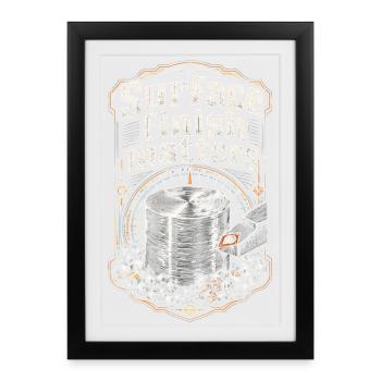 Cutting machine operator CNC router - Framed poster (27 × 37 cm) - black - Front