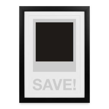 save me - Framed poster (27 × 37 cm) - black - Front