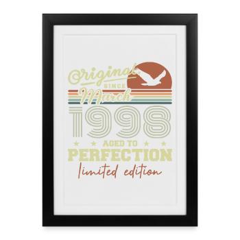 Anniversaire Mars 1998 - Affiche encadrée (27 × 37 cm) - noir - Devant