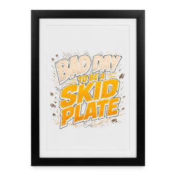 Off-Road Humour : Mauvais Jour pour le Sabot - Affiche encadrée (27 × 37 cm) - noir - Devant