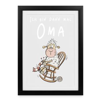 I am then grandmother I grandson I grandchild - Framed poster (27 × 37 cm) - black - Front
