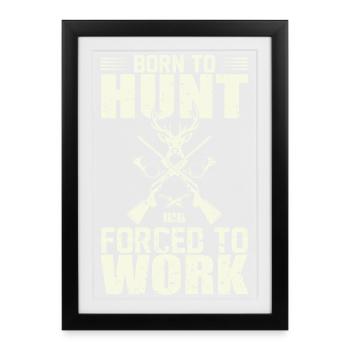 hunter - Framed poster (27 × 37 cm) - black - Front