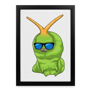 Lunettes de soleil Caterpillar - Affiche encadrée (27 × 37 cm) - noir - Devant