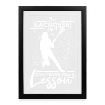 Filles de crosse - Affiche encadrée (27 × 37 cm) - noir - Devant