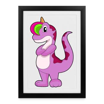 Gekko Unicorn - Framed poster (27 × 37 cm) - black - Front