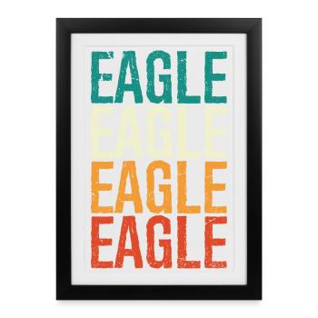 Eagle Vintage - Framed poster (27 × 37 cm) - black - Front
