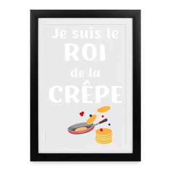 I'm the king of pancakes - Framed poster (27 × 37 cm) - black - Front