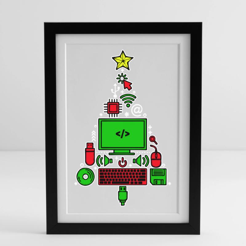 Code Debug Skripting Developer Computerfreak Gerahmtes Poster (27 × 37 cm)