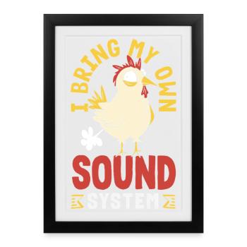 Public Fart Funny Inappropriate - Framed poster (27 × 37 cm) - black - Front