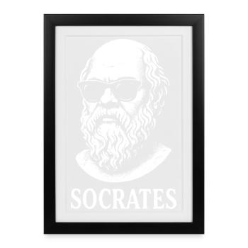 Socrates in Shades - Framed poster (27 × 37 cm) - black - Front