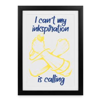 Poésie Slam Ink Stimulation Slam Poésie - Affiche encadrée (27 × 37 cm) - noir - Devant
