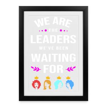 Féminisme Féministe Féministe de la Journée des Femmes - Affiche encadrée (27 × 37 cm) - noir - Devant