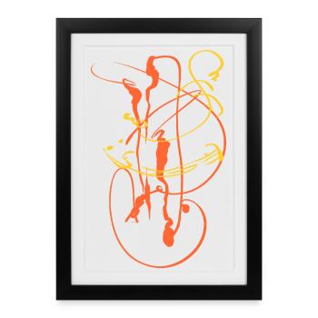 Abstrait - Affiche encadrée (27 × 37 cm) - noir - Devant
