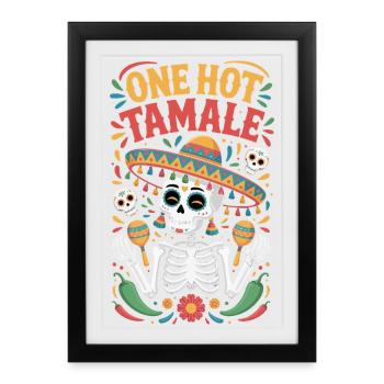 Un Tomale chaud - Affiche encadrée (27 × 37 cm) - noir - Devant