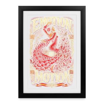 Flamenco Emotion In Motion - Framed poster (27 × 37 cm) - black - Front